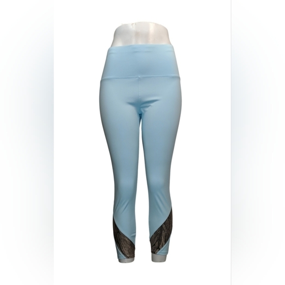 Soulgani Active California Soul Twin Love Light Blue Leggings Size Small - Picture 2 of 6